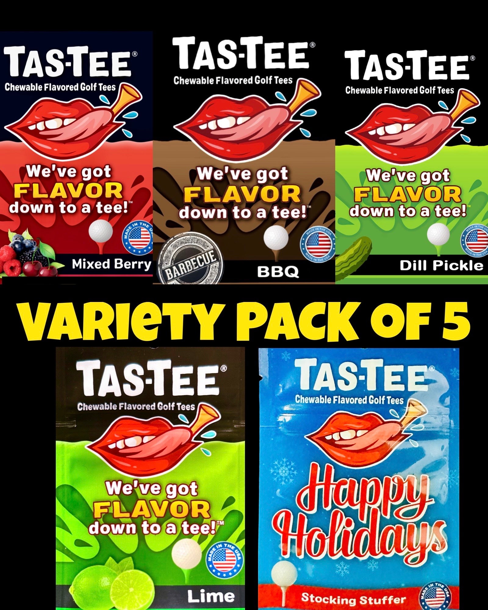 Tas-Tee Variety 8 Packs