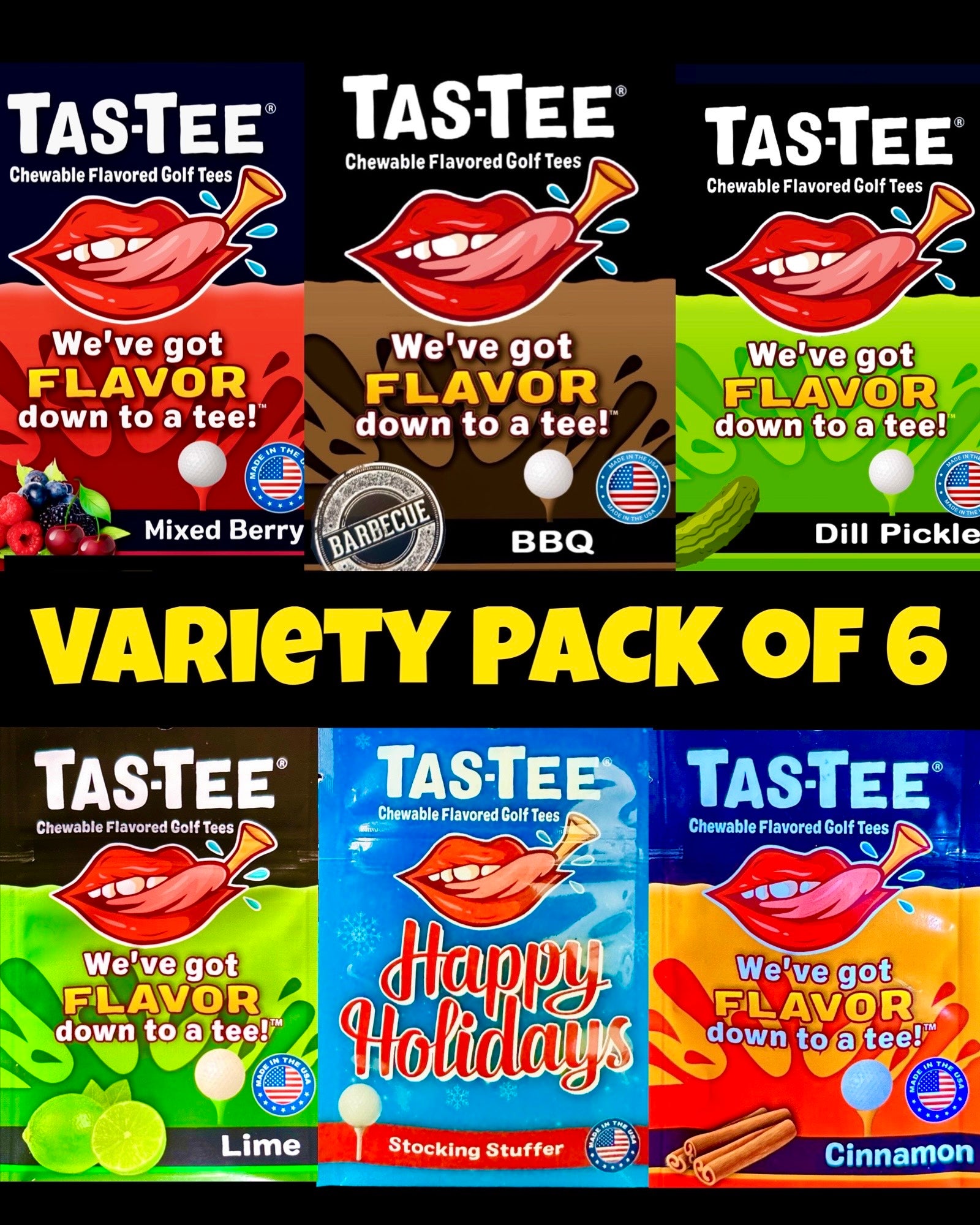 Tas-Tee Variety 4 Packs