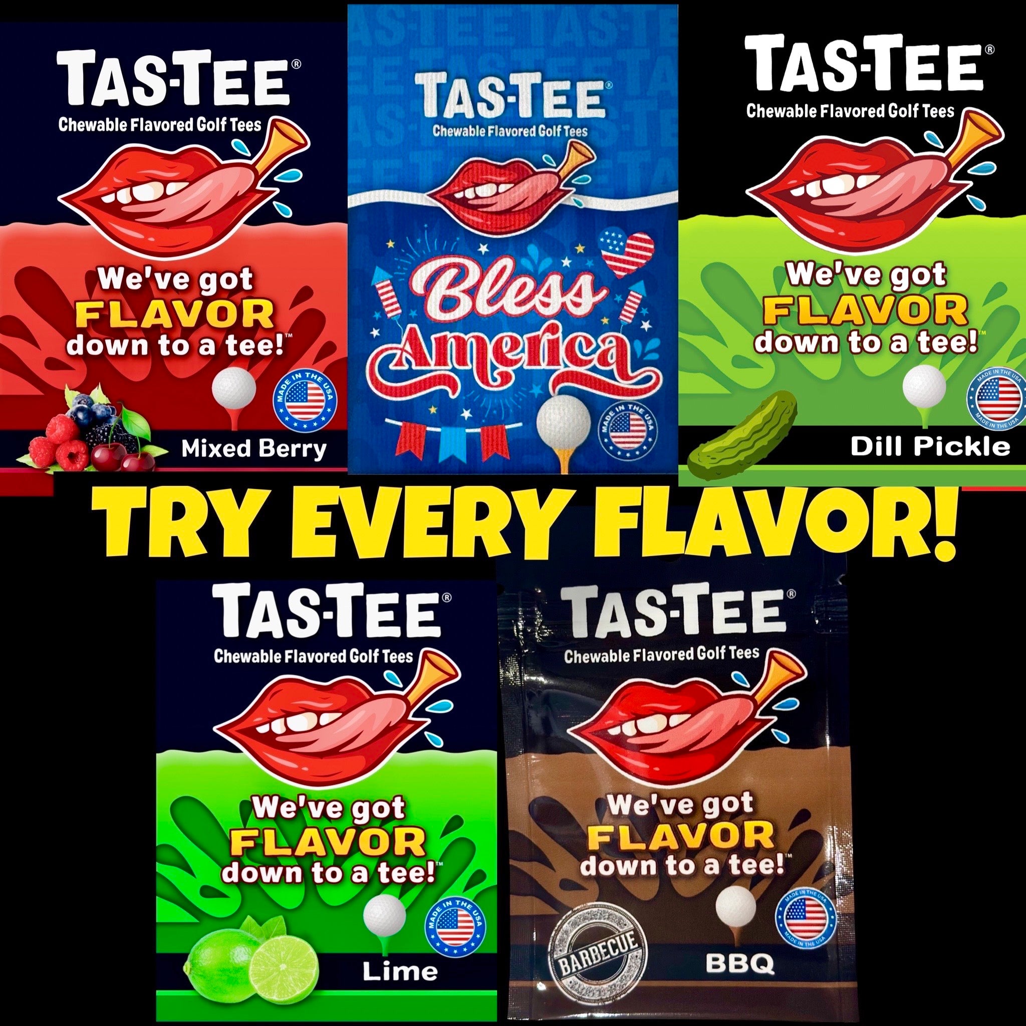 Tas-Tee Variety 4 Packs