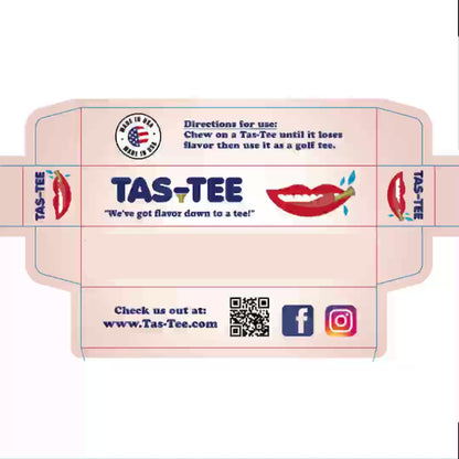 Custom Printed Tas-Tee 2 packs - 2 PANELS (minimum 100)
